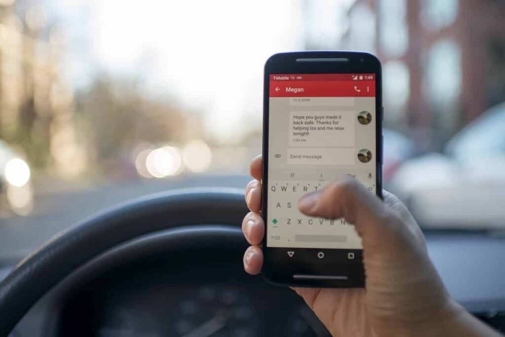 using phone while driving