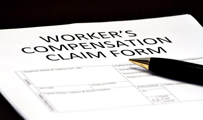 A workers compensation form.