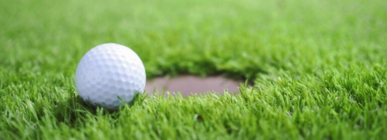 Golf Ball Near Hole