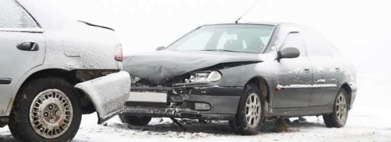Car Accident in Snow