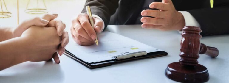Car Accident Attorney and Client