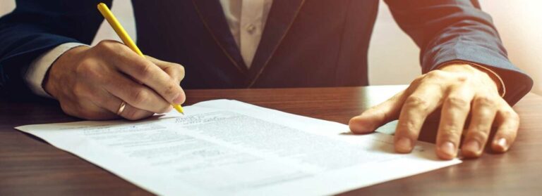 Attorney Signing Document