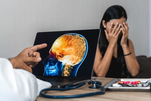 Woman With Traumatic Brain Injury