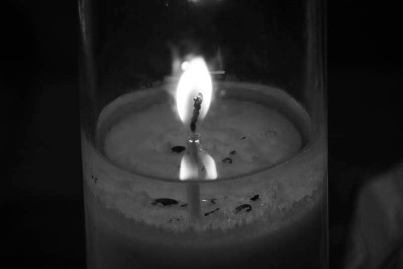 burning candle