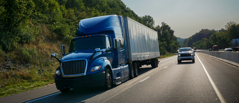 truck on highway
