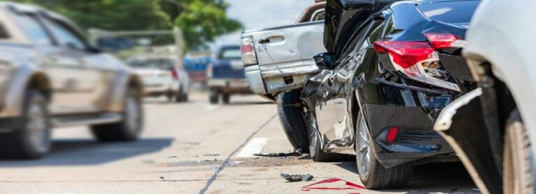 Rear-end Car Accident Pileup