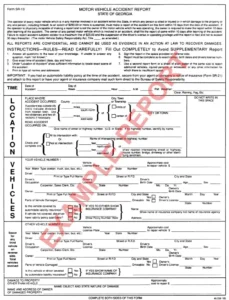 Example police report for GA